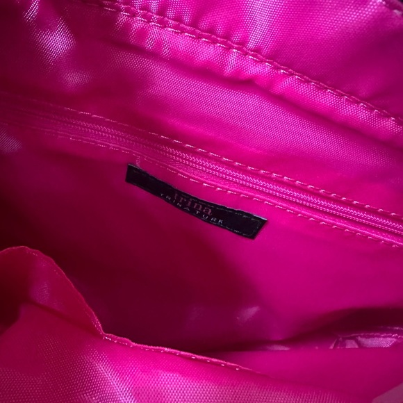 NWT Trina Turk - Wine/Tan; Double Handle/Cross Body Purse with Card Holder - Picture 9 of 10